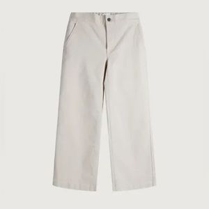 Oak and fort cropped twill wide length pants